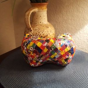 One of a kind! Candy wrapper purse